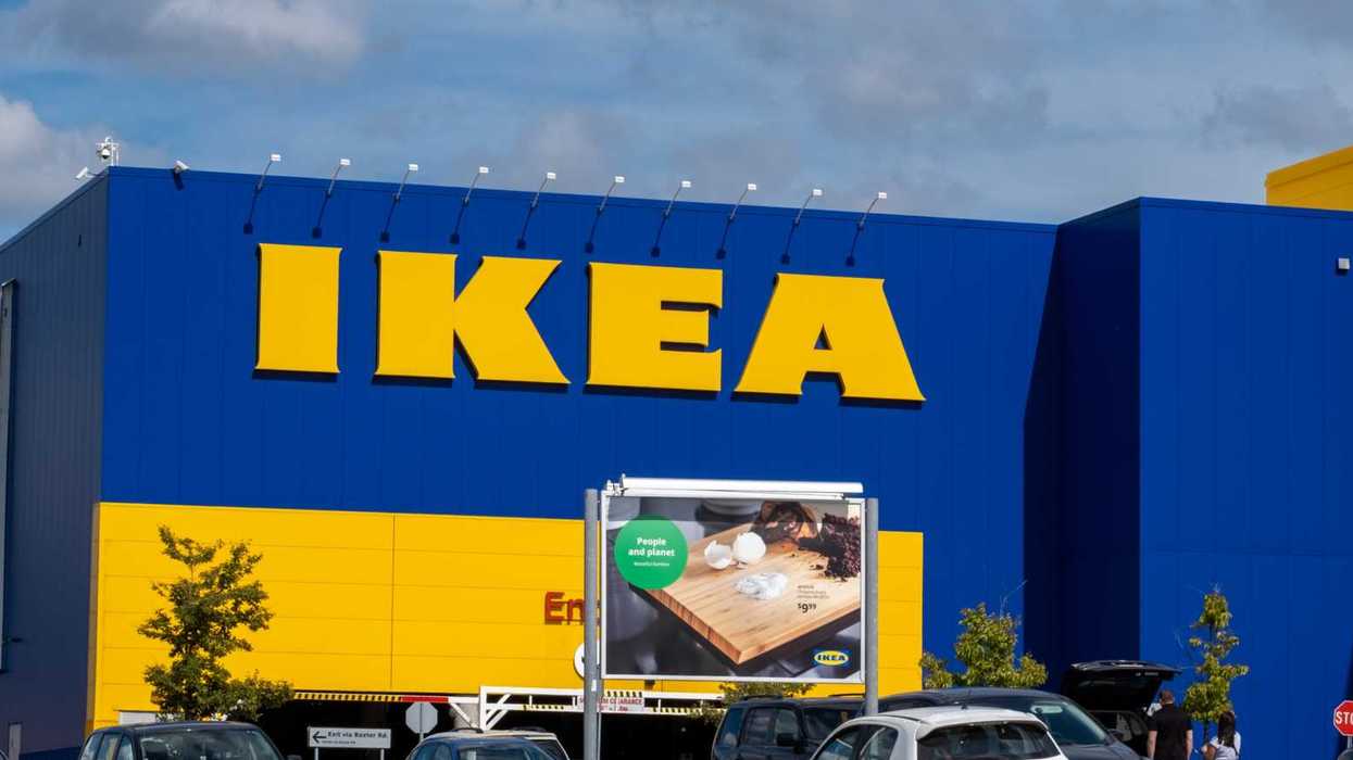 La façade d'un IKEA.