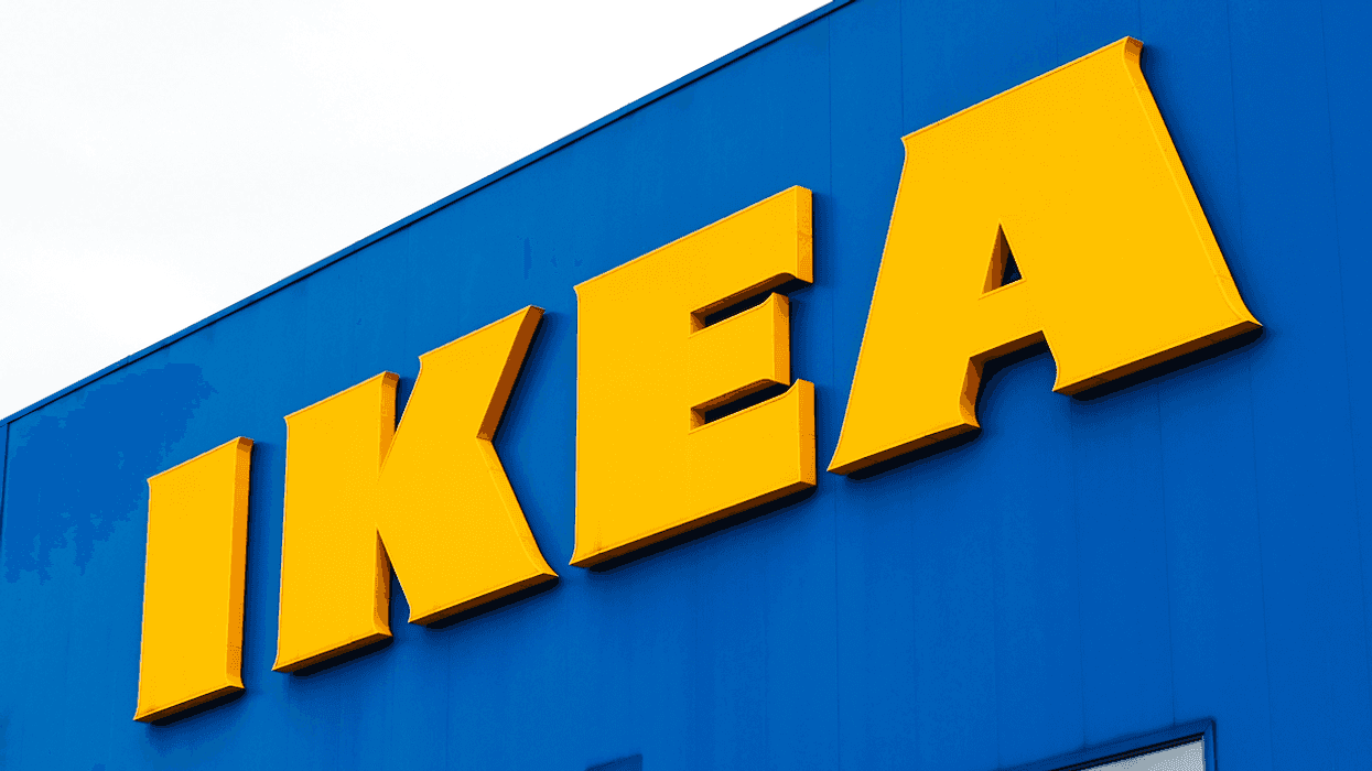 La façade d'un IKEA.