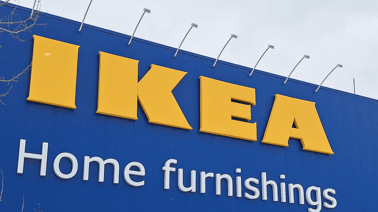 La façade d'un IKEA.