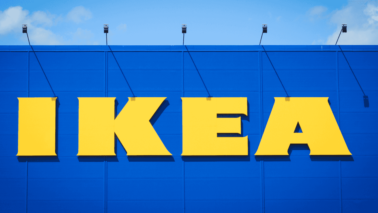La façade d'un IKEA.