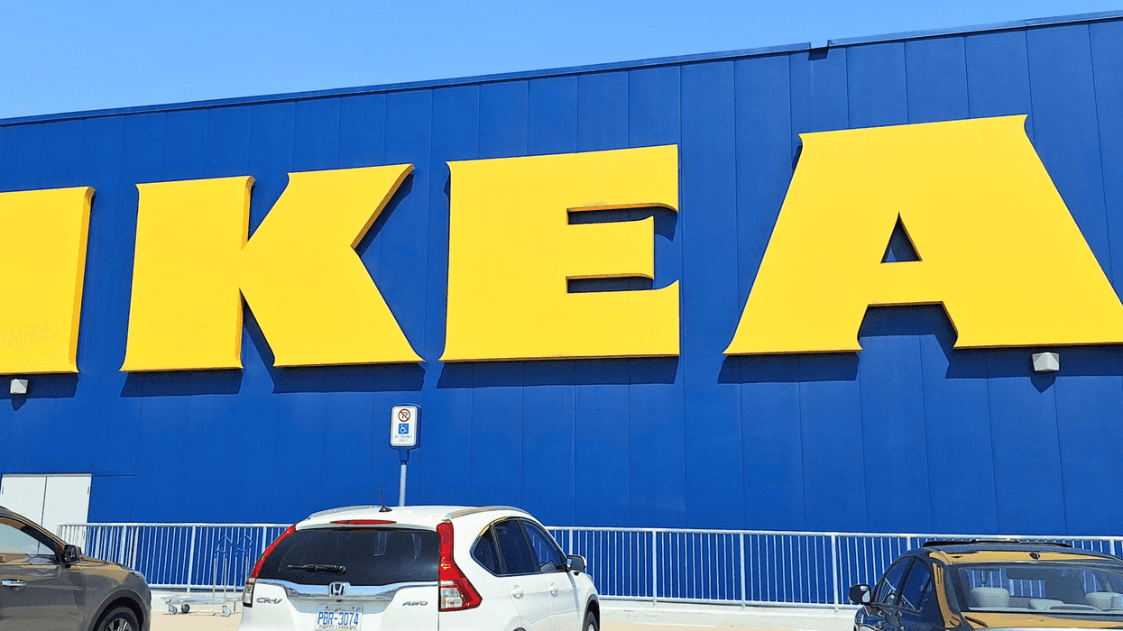 La façade d'un IKEA.
