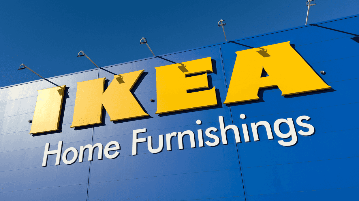 La façade d'un IKEA.