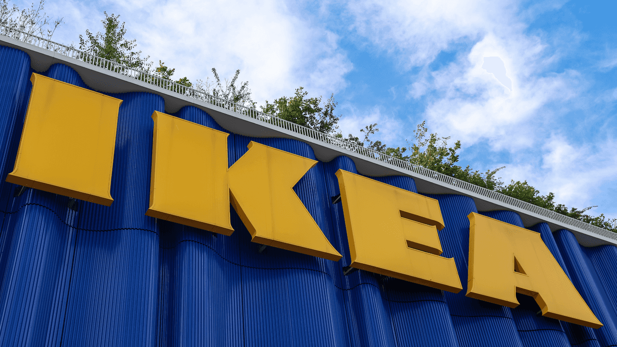 La façade d'un IKEA.