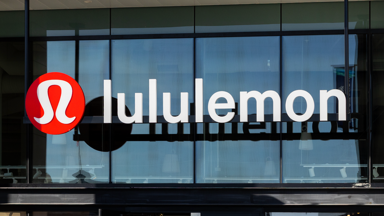 La façade d'un lululemon.