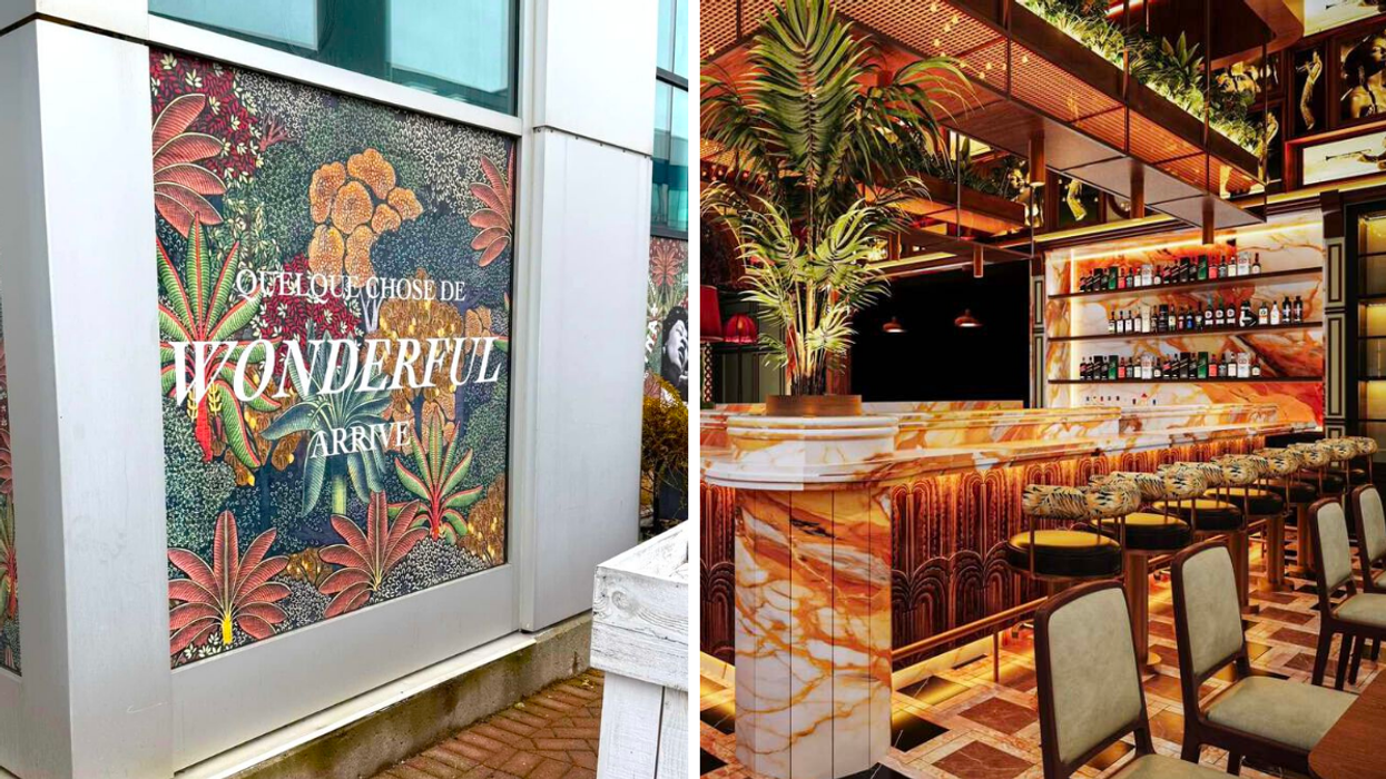 La façade du LouisiNANA. Droite : Le design du LouisiNANA.