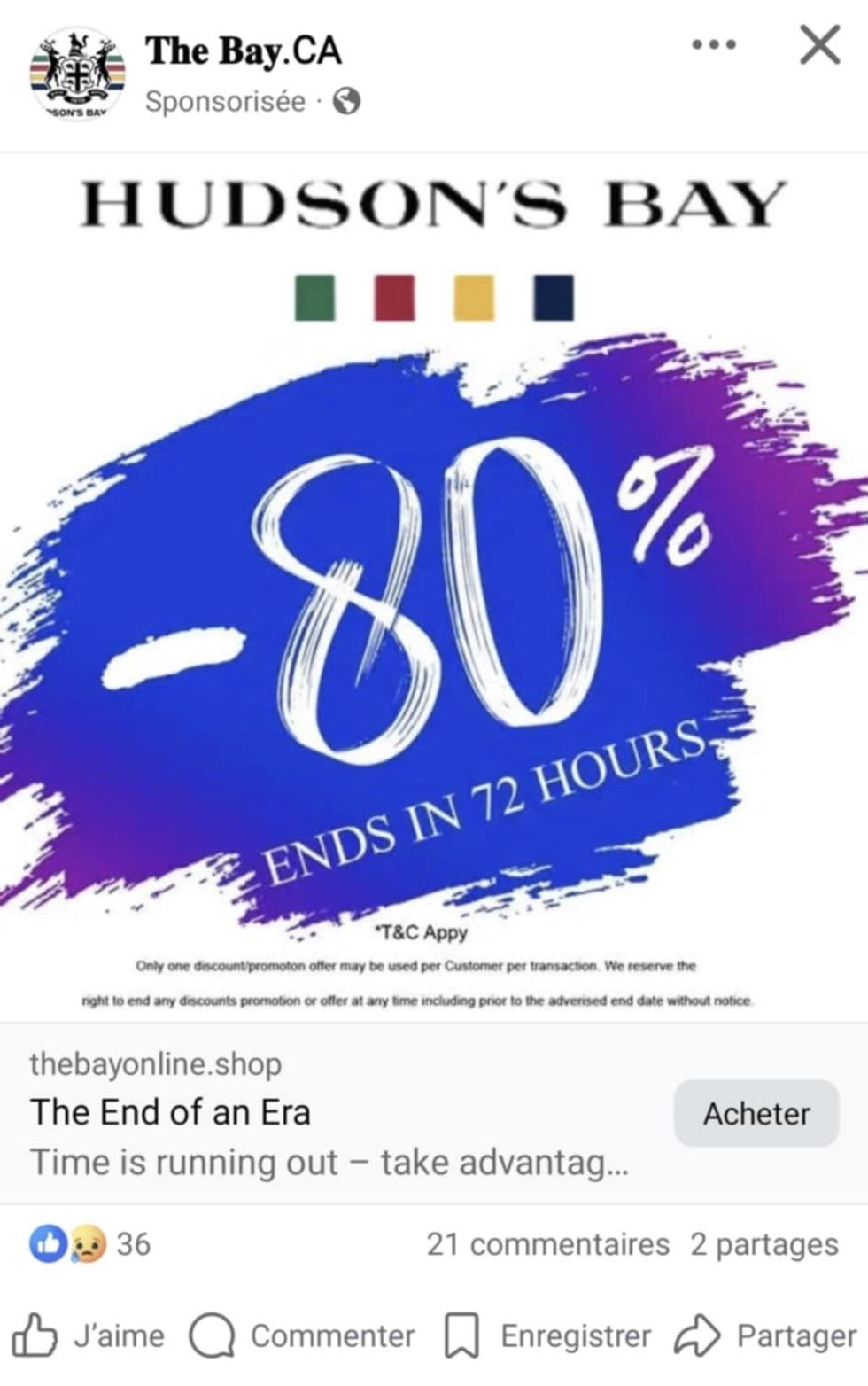 La fausse publicit\u00e9.