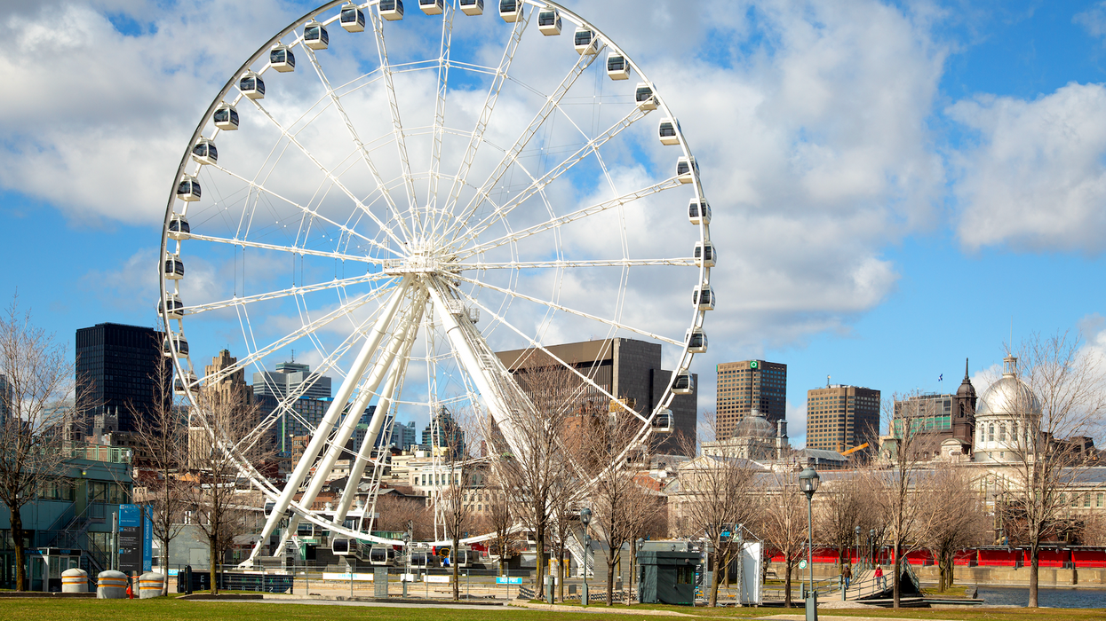 La grande roue au Vieux-Port de Montréal.