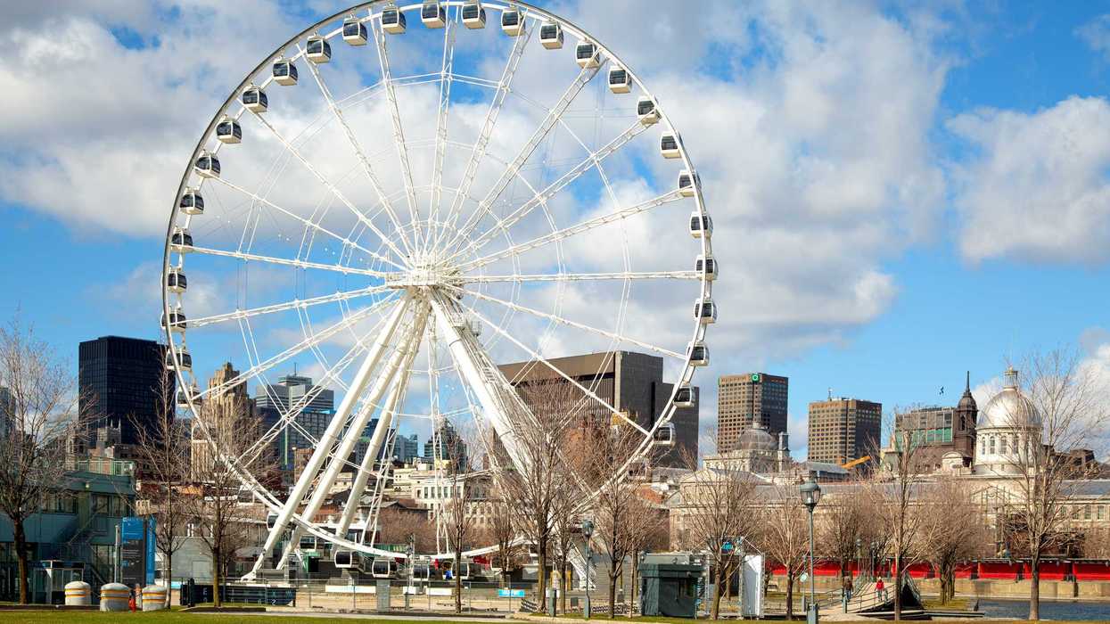 La grande roue de Montréal.