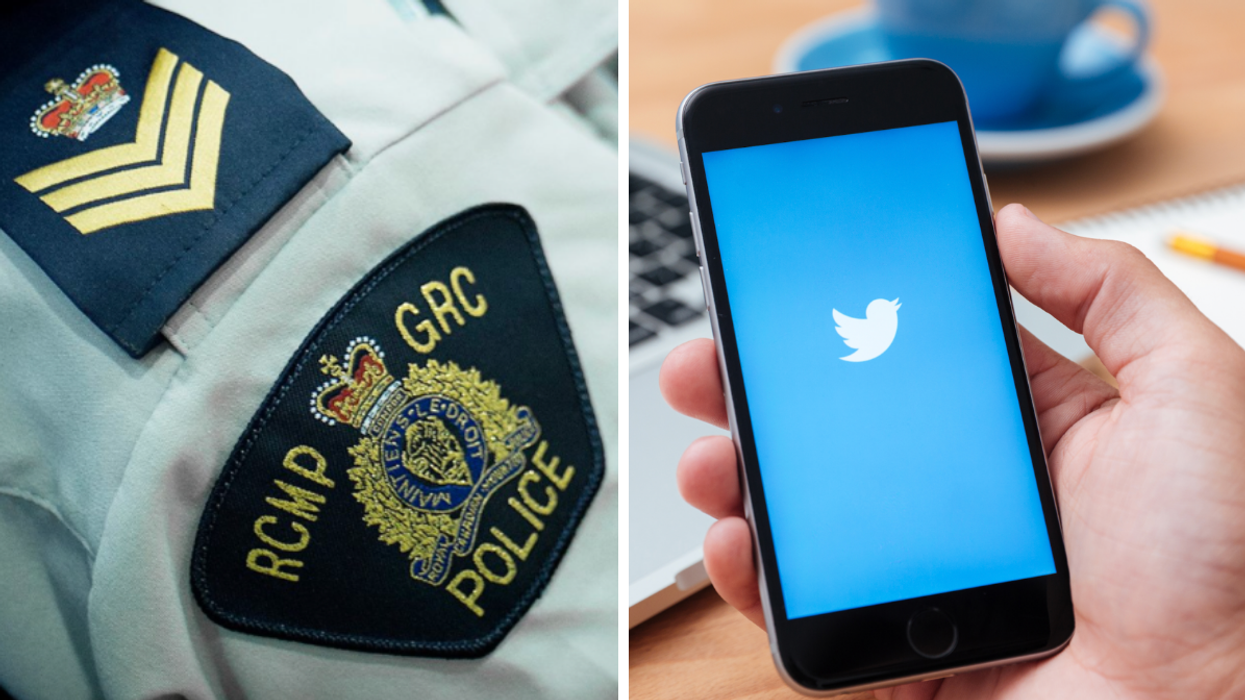 La GRC. Droite : Twitter.