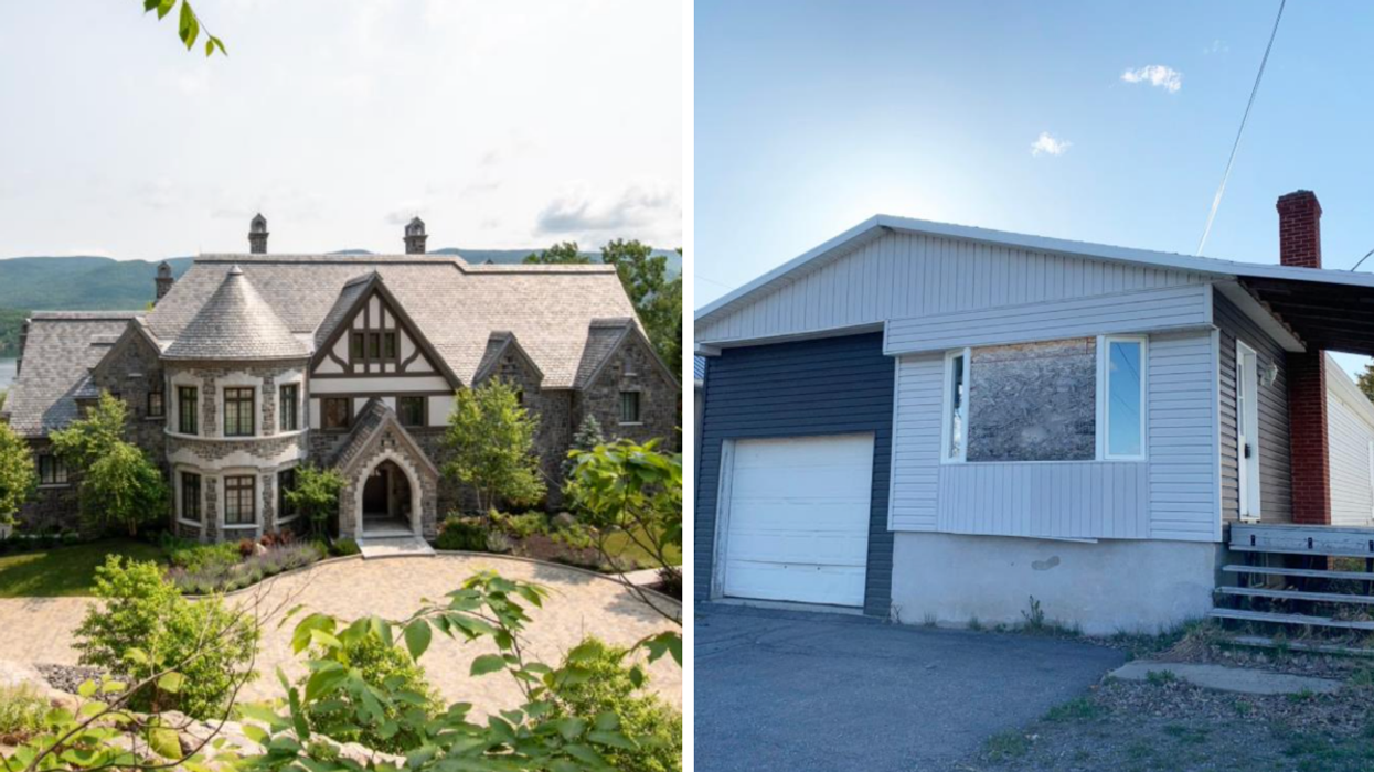La maison la plus chère VS la moins chère à vendre en ce moment au Québec.
