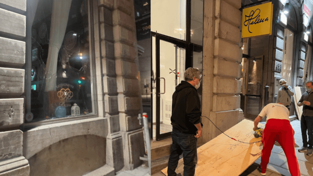 La manifestation contre le couvre-feu cause plus de 4 000$ de dommages au resto Helena