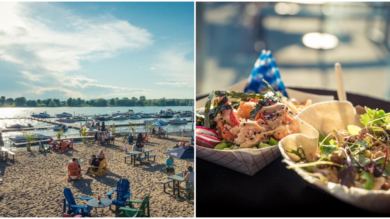 La Marina de Boucherville est une plage près de Montréal avec une cantine