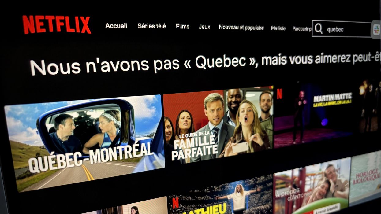 La page d'accueil de Netflix