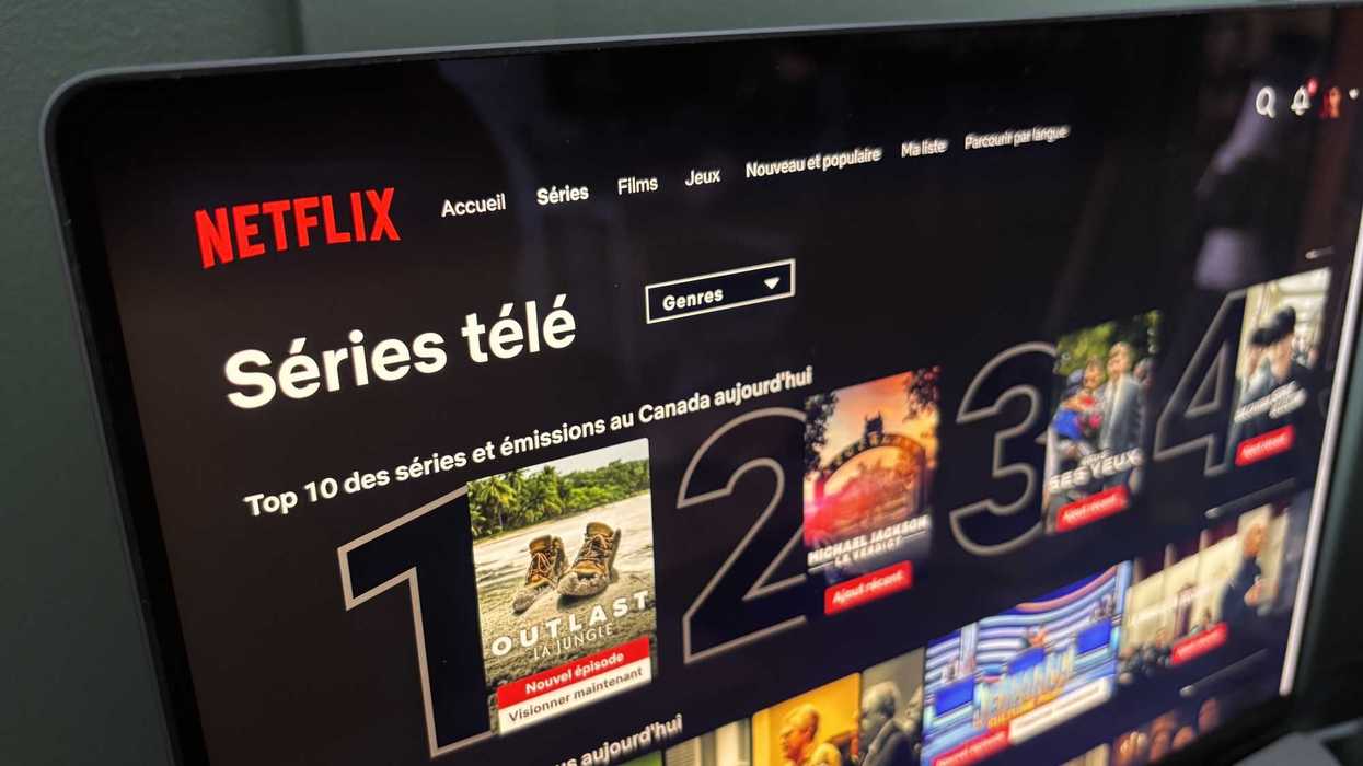 La page d'accueil de Netflix.