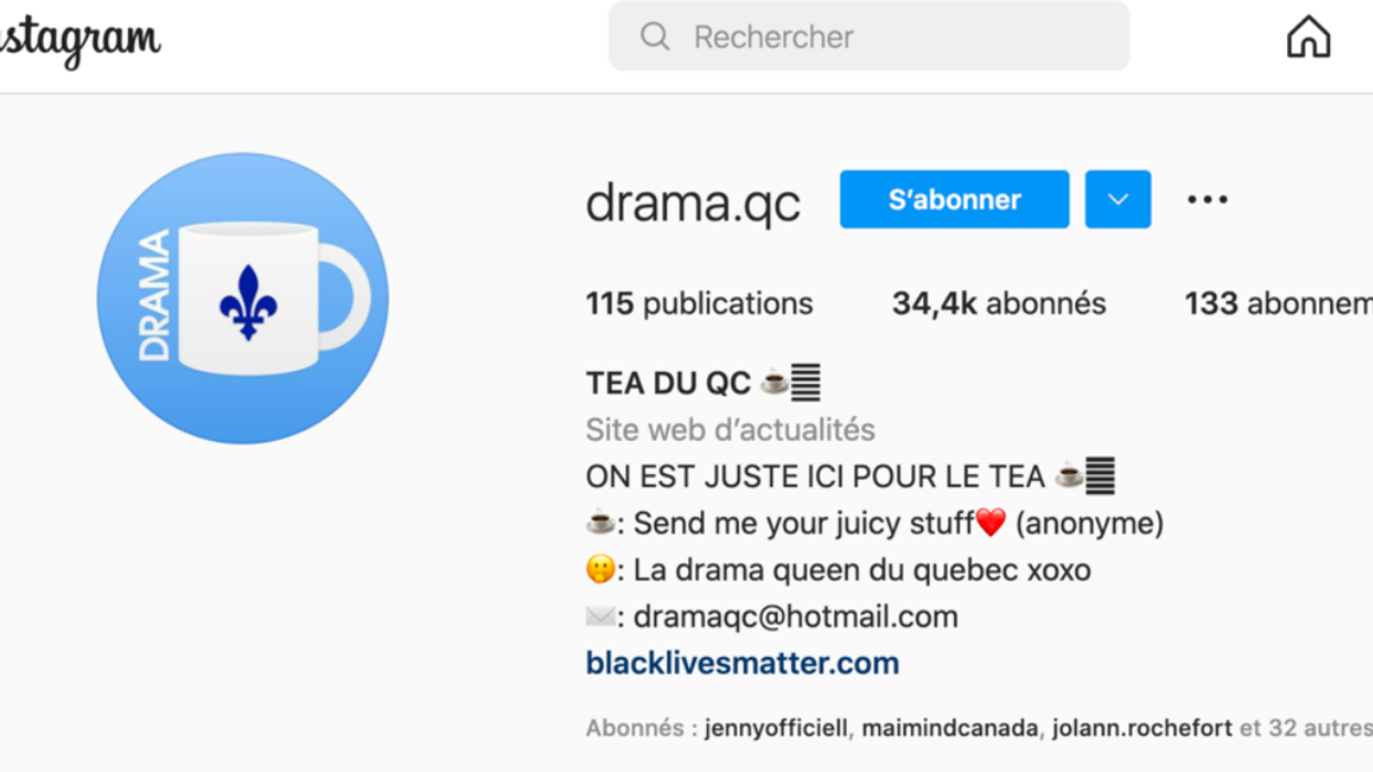 La personne derrière Drama QC s'ouvre sur sa réalité et comment elle gère son IG de scoops