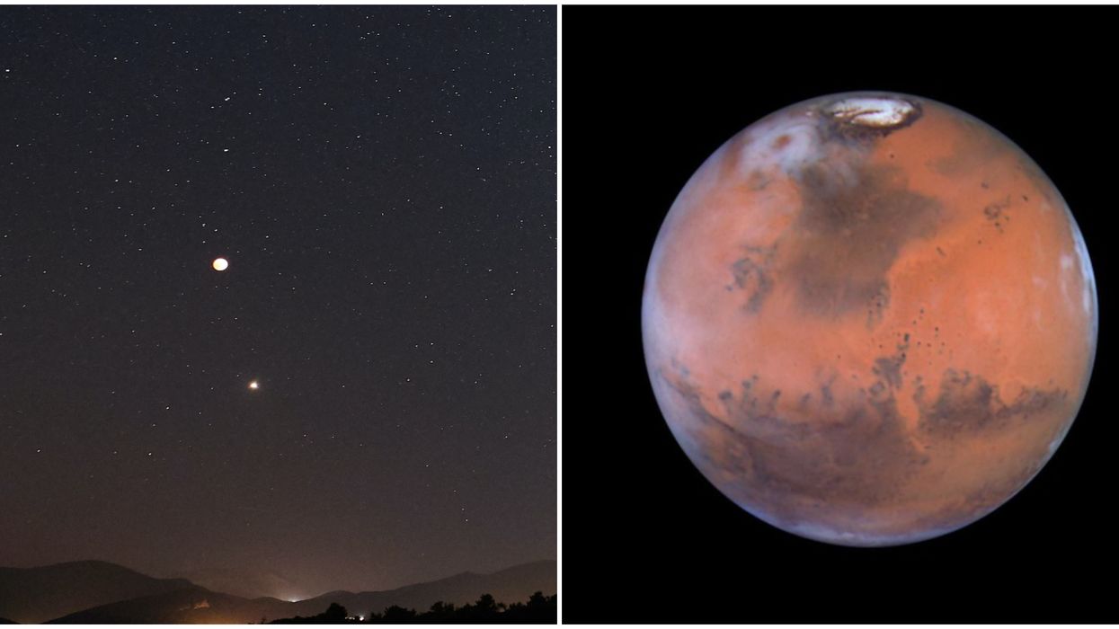 La planète Mars est visible à l'oeil nu au Québec durant le mois d'octobre