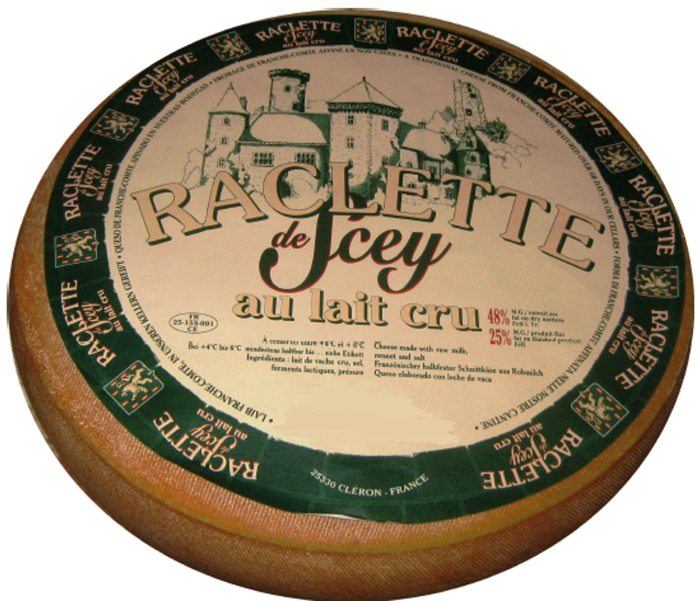 La raclette de Scey, l'un des fromages de la fromagerie Jean Perrin.