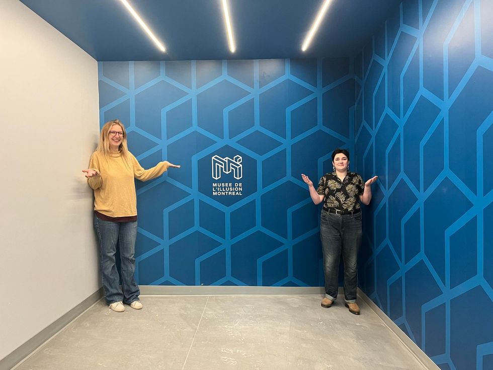 La salle qui permet une illusion d'optique de taille.