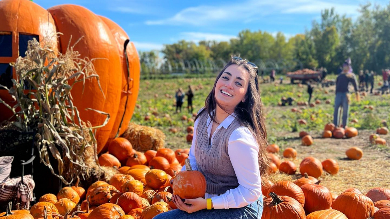La section d'automne à La Ferme Marineau à Laval.