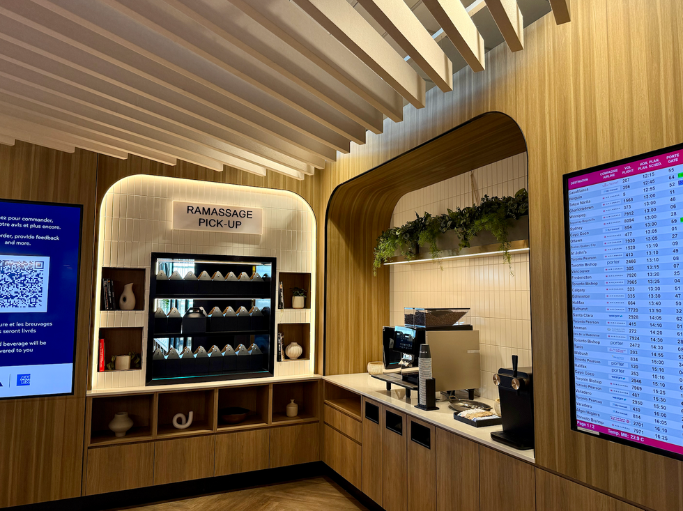 La section Grab \u2018n\u2019 Go du nouveau lounge.