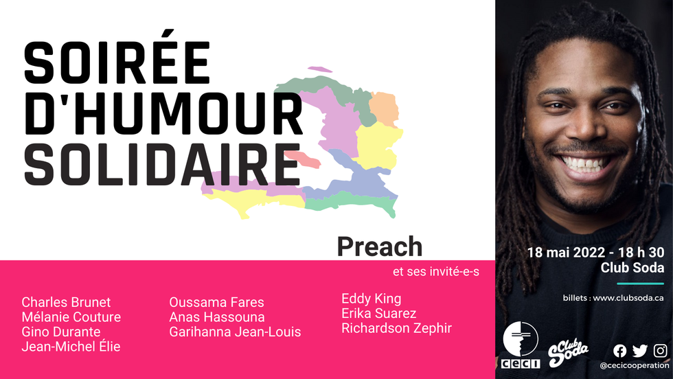 La soir\u00e9e d'humour solidaire au Club Soda.