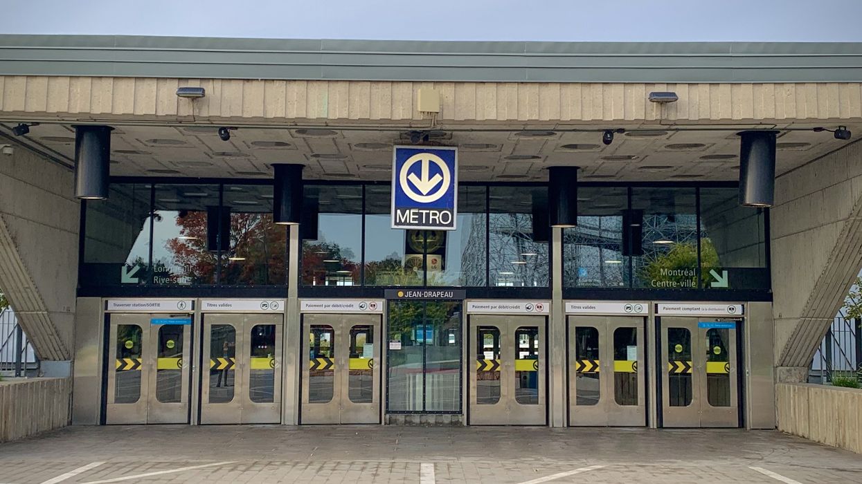 La station Jean-Drapeau.