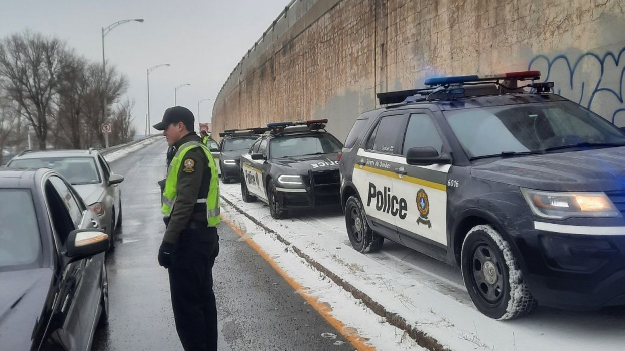 La Sureté du Québec sur la route.