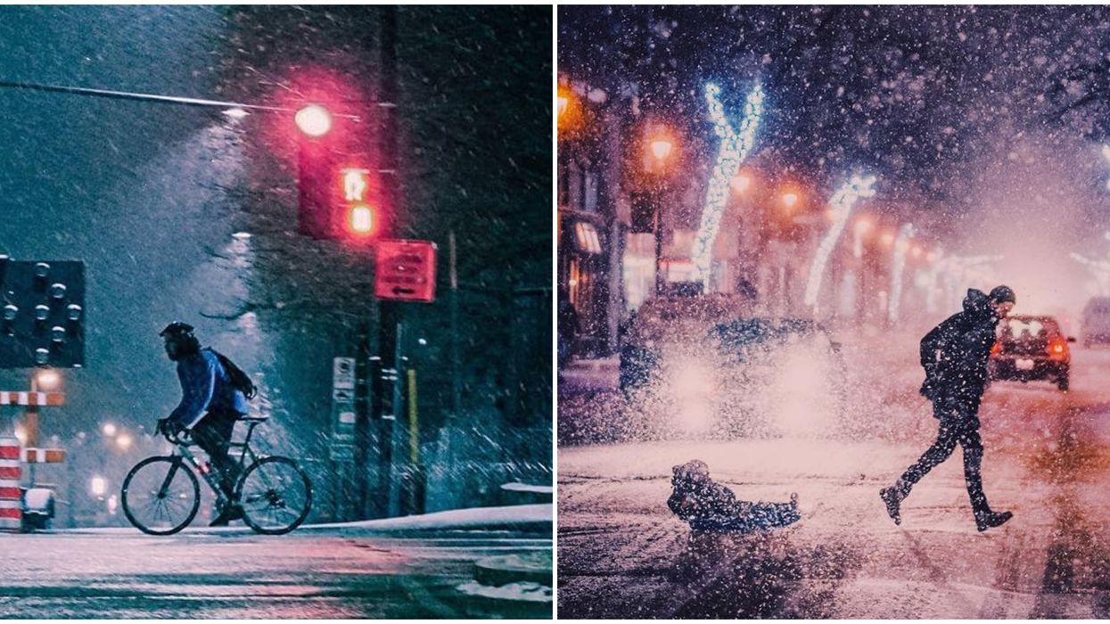 La tempête de neige à Montréal pousse les gens à la braver de manière originale