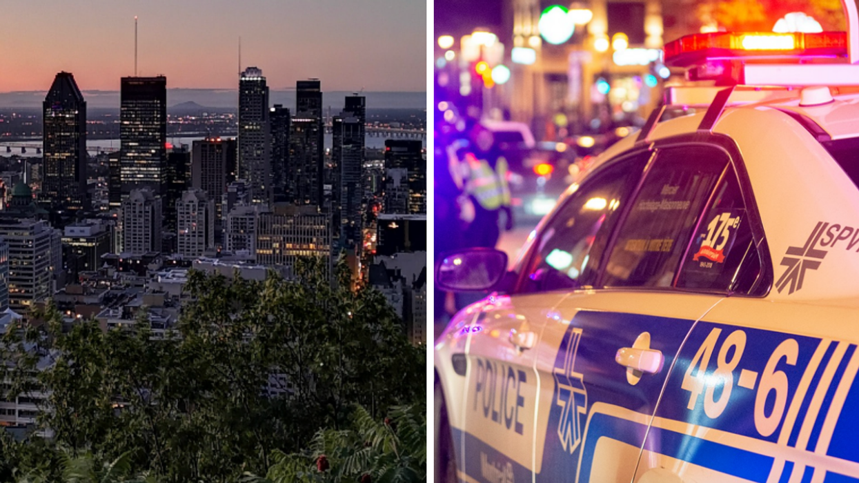La ville de Montréal. Droite : Le SPVM.