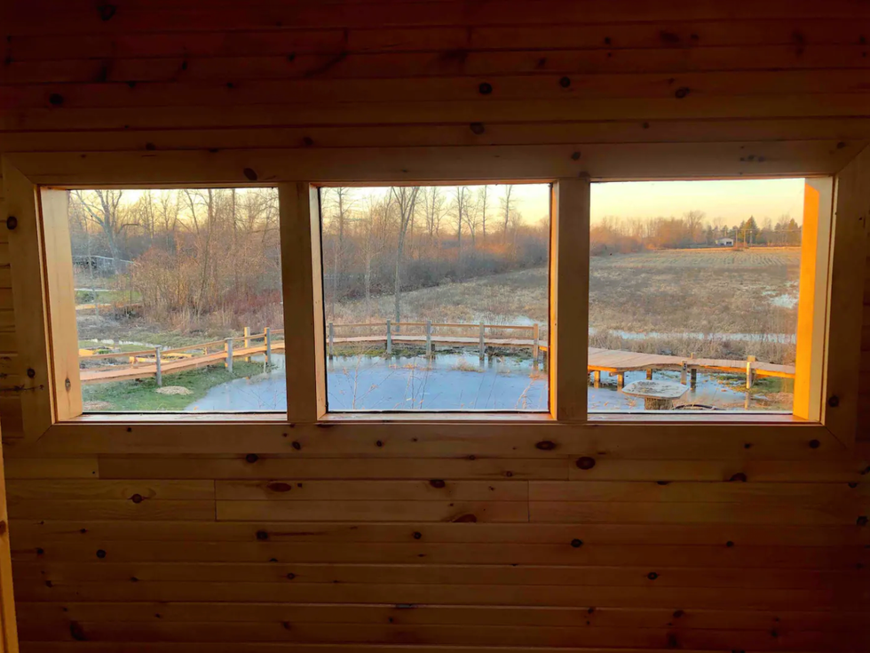 La vue sur la passerelle.
