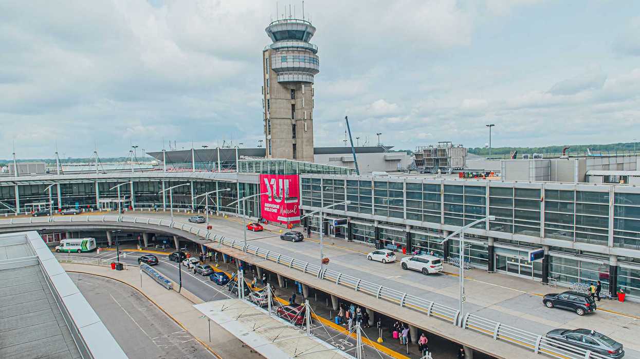 L’aéroport de Montréal.