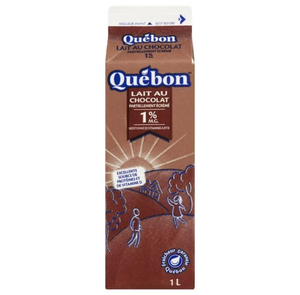 Lait au chocolat Qu\u00e9bon de l'\u00e9picerie Walmart.