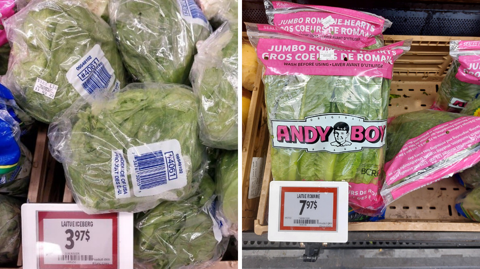 Laitues Walmart