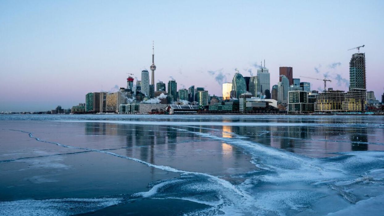 Lake Ontario and Toronto's harbourfront.
