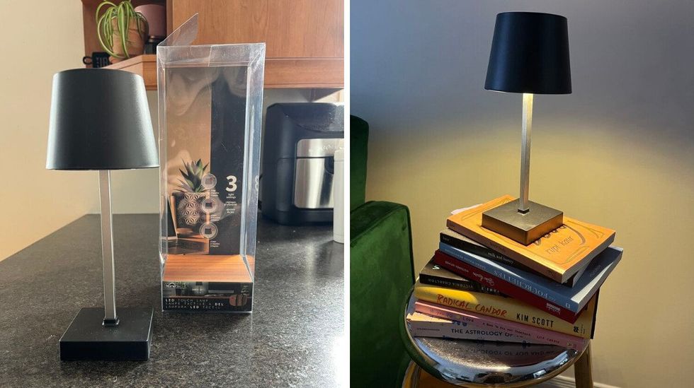 Lampe tactile du Dollarama.