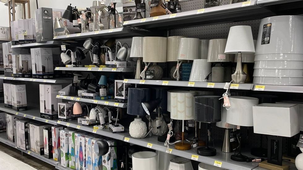 Lamps at Walmart.
