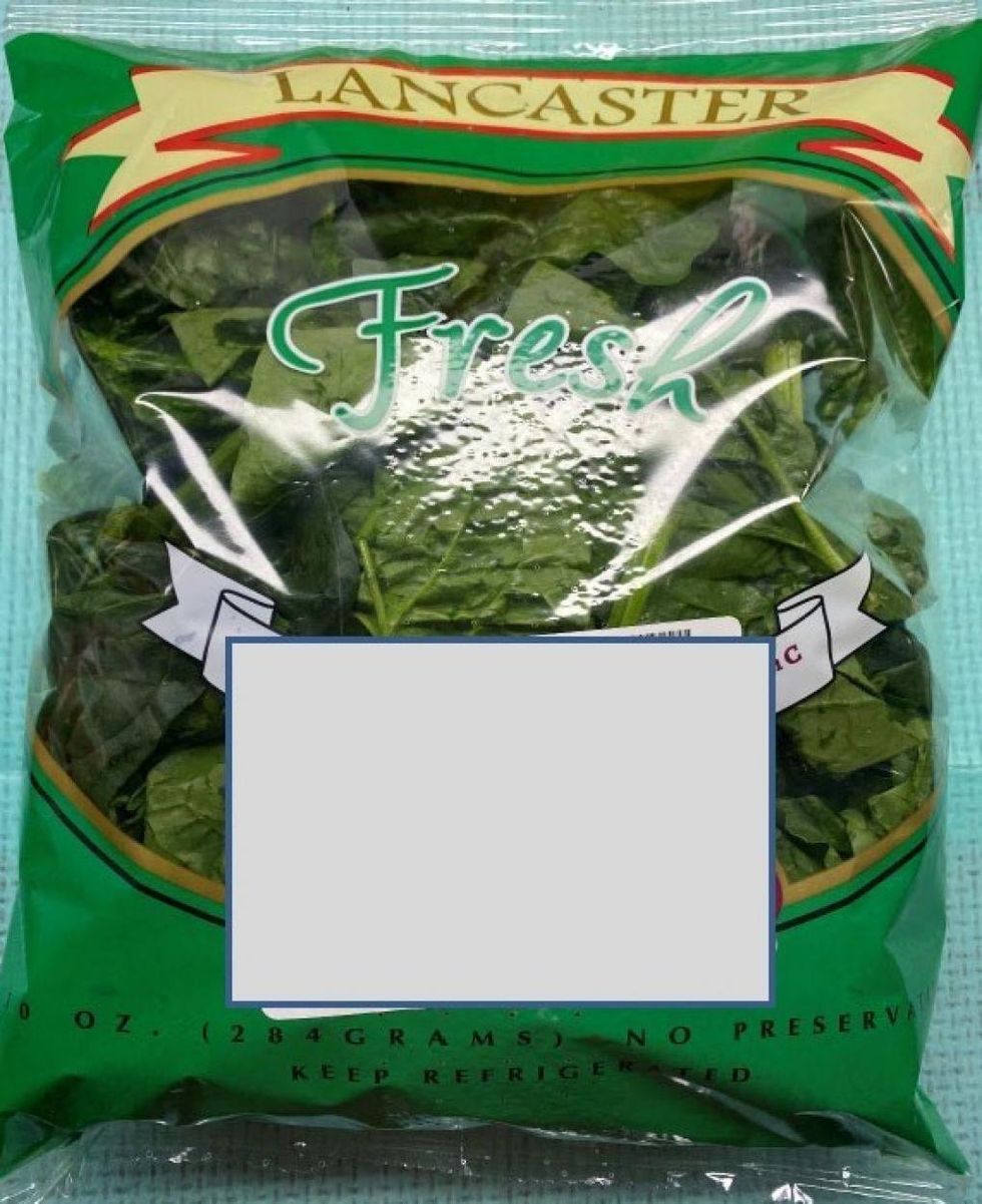 Lancaster recalled Spinach.