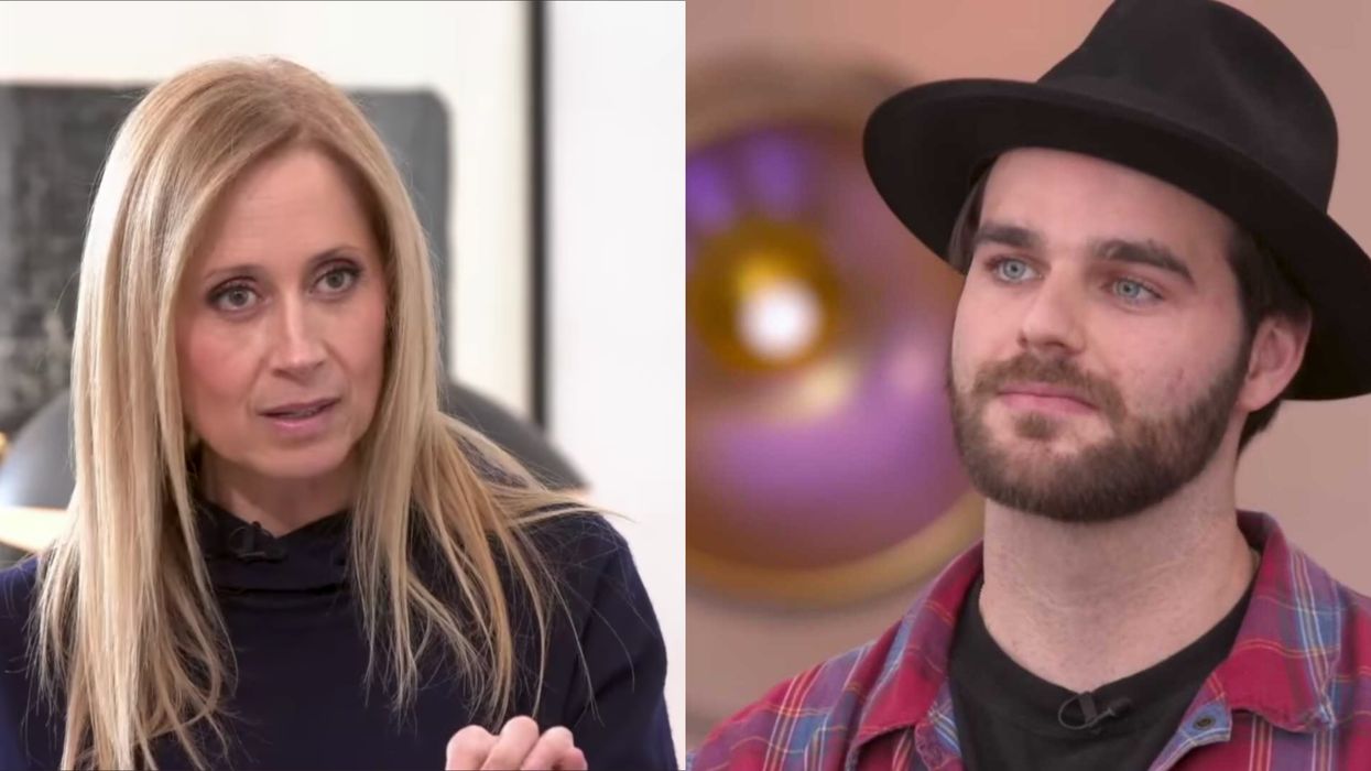 Lara Fabian. Droite : Guillaume Lafond.