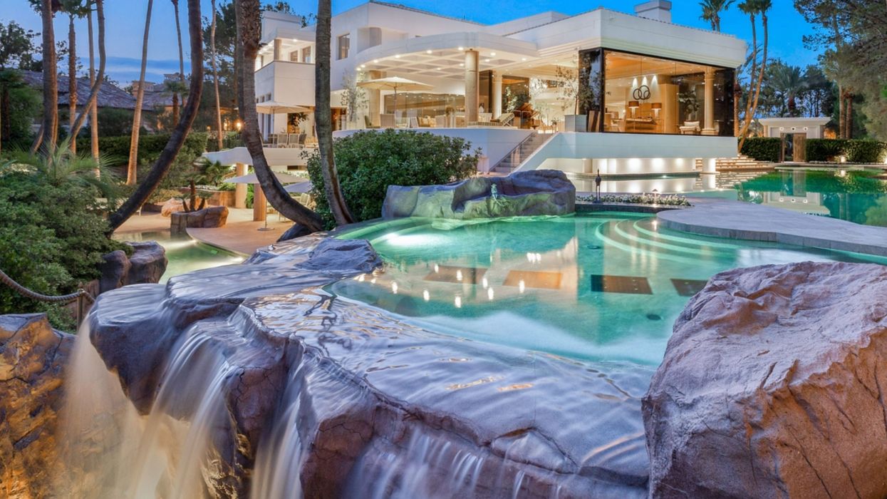 Las Vegas Mansion: This Home For Sale Has Three Pools & One Has A Waterfall
