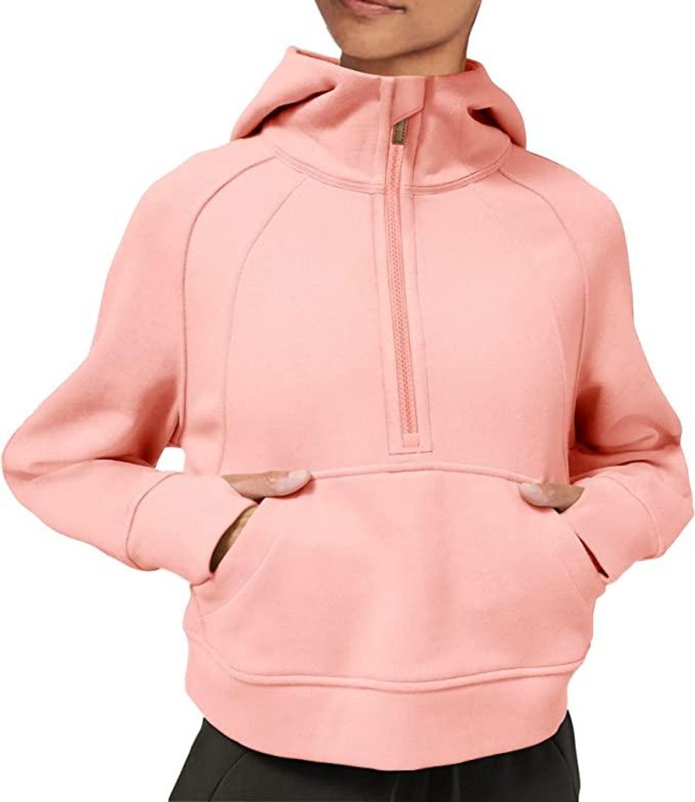 LASLULU cropped hoodie.