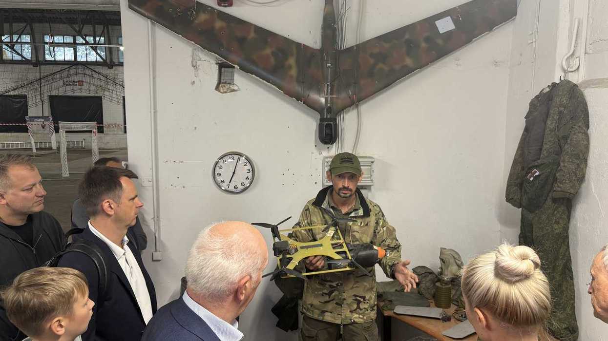 Latvian citizens are training with drones