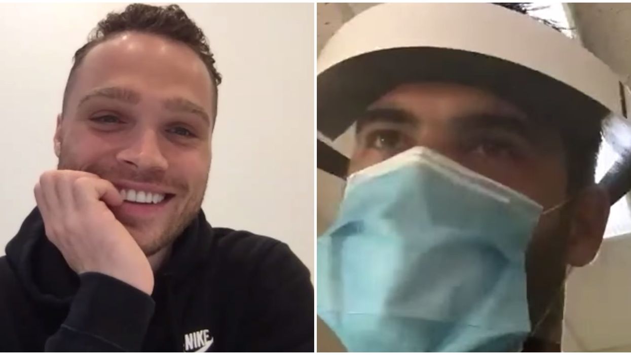 Laurent Duvernay-Tardif, Max Domi et Phillip Danault surprennent des patients en CHSLD