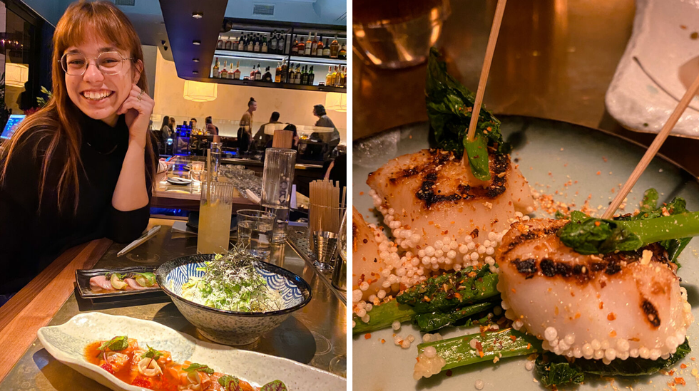 Laurie Forget au Nomi. Droite : P\u00e9toncles.