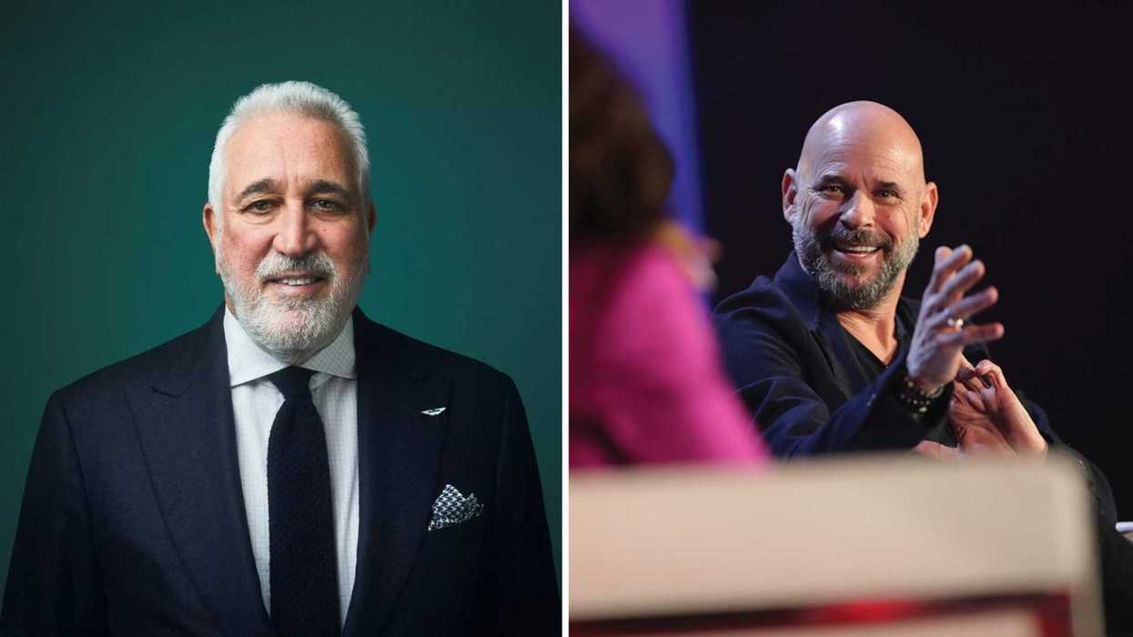 Lawrence Stroll. Droite : Guy Laliberté