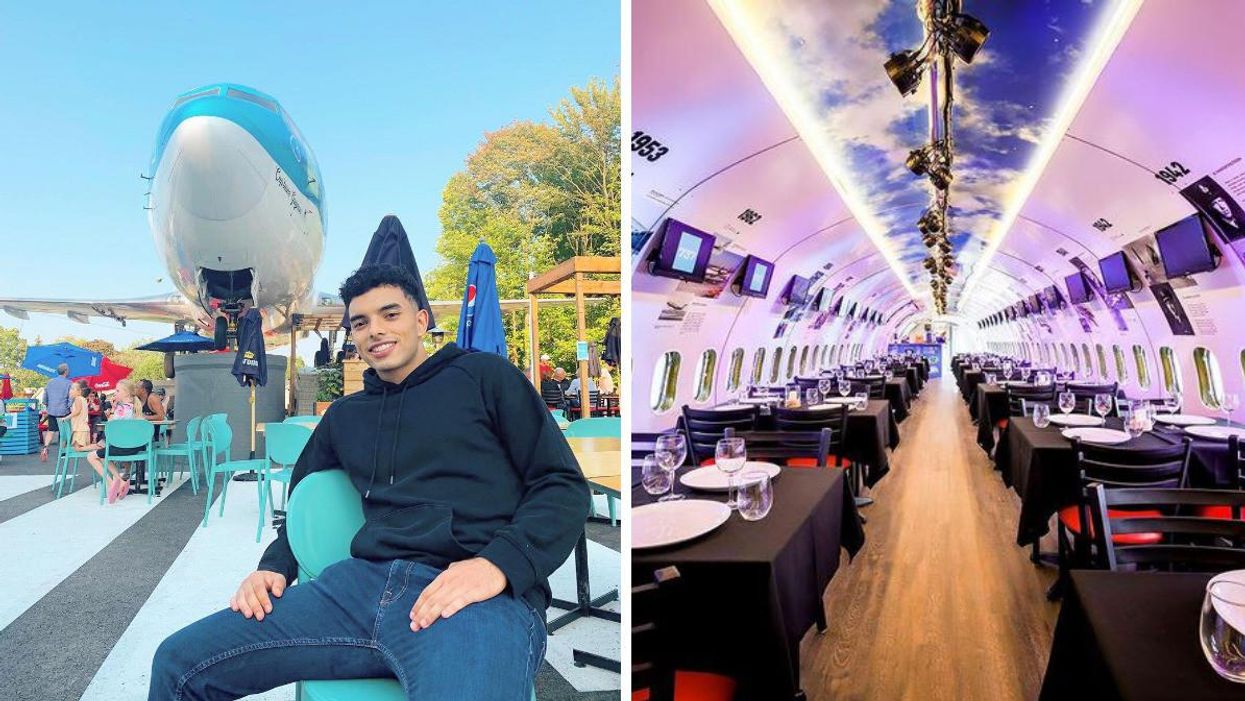 Le 737, restaurant dans un avion.