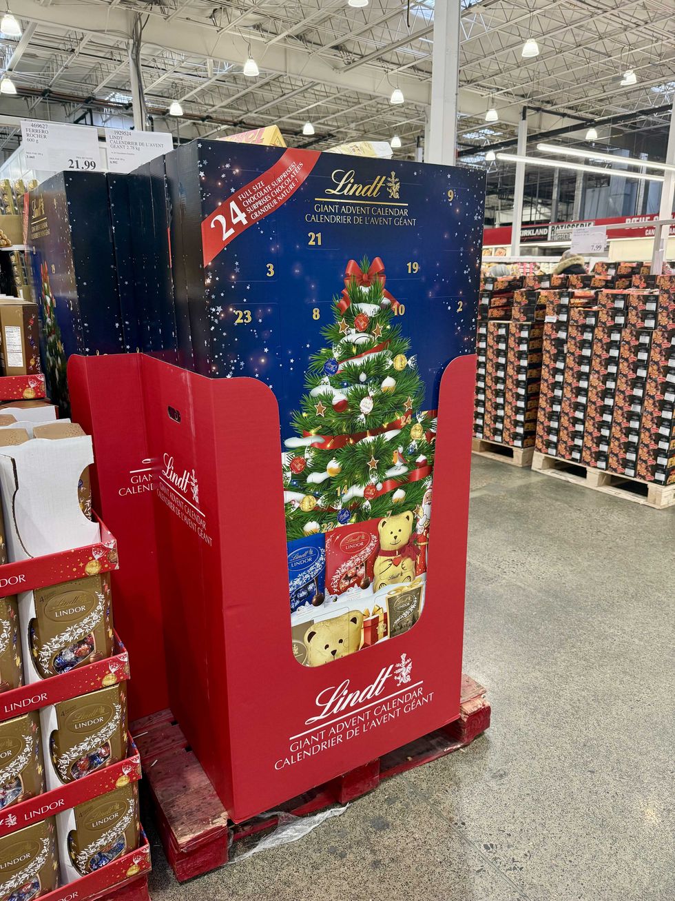 Le calendrier de l'avent g\u00e9ant de Lindt au Costco.