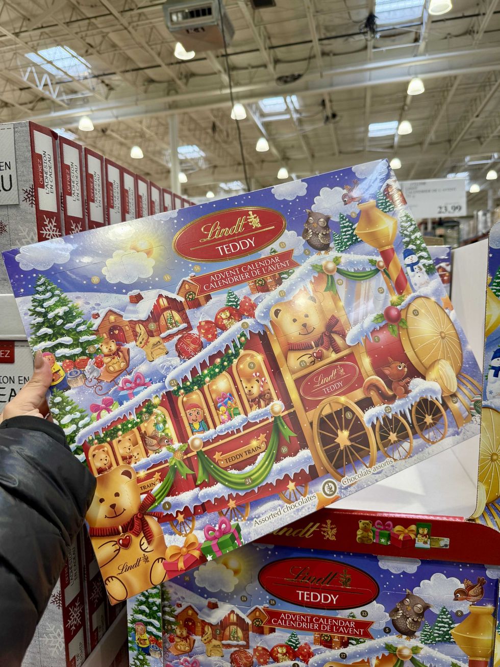 Le calendrier de l'avent Teddy de Lindt au Costco.