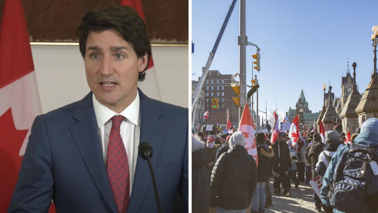 Le Canada ne se laissera pas intimider par les manifestants à Ottawa, selon Trudeau