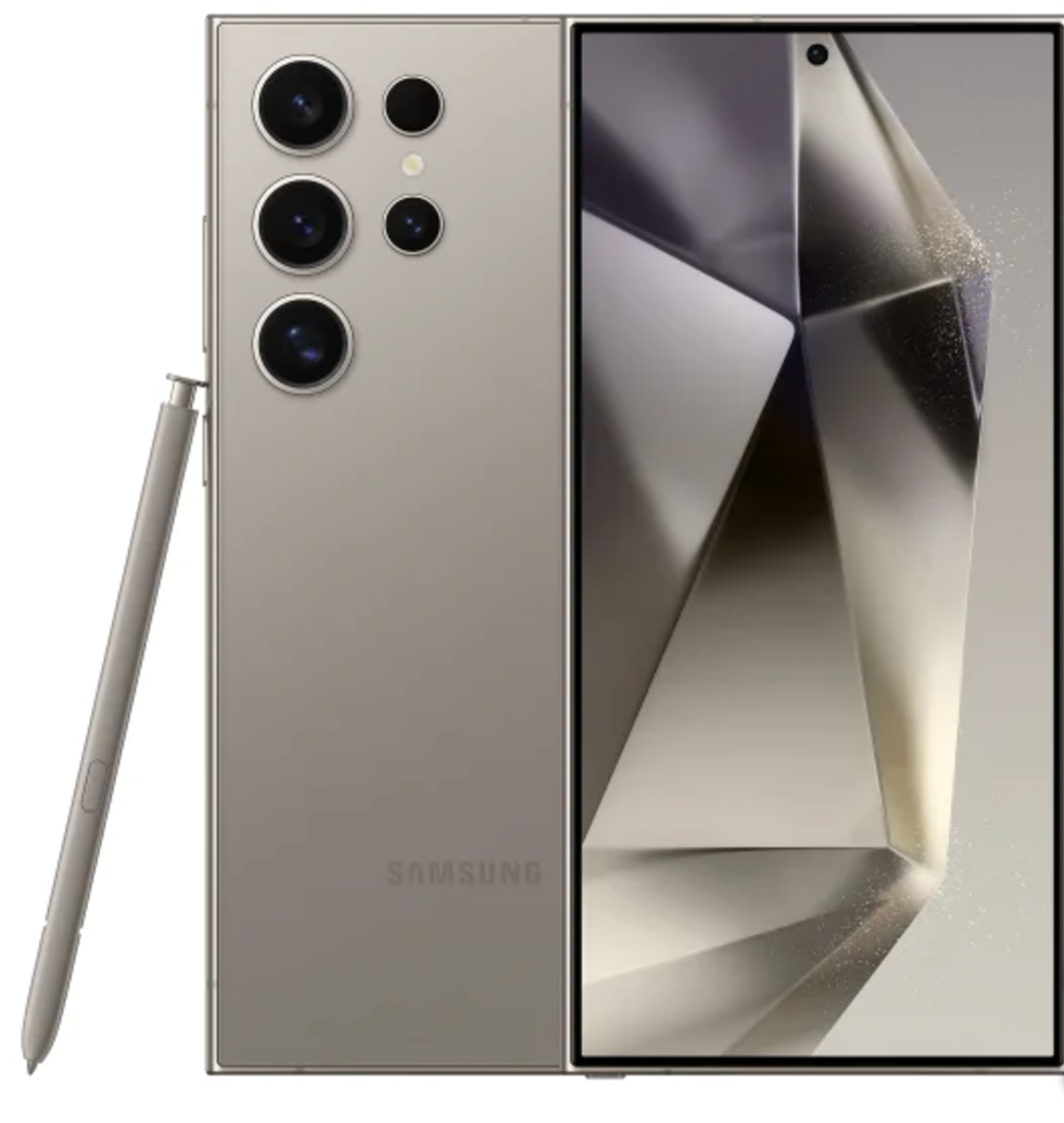 Le cellulaire Samsung Galaxy S24 Ultra sur le site du Costco.