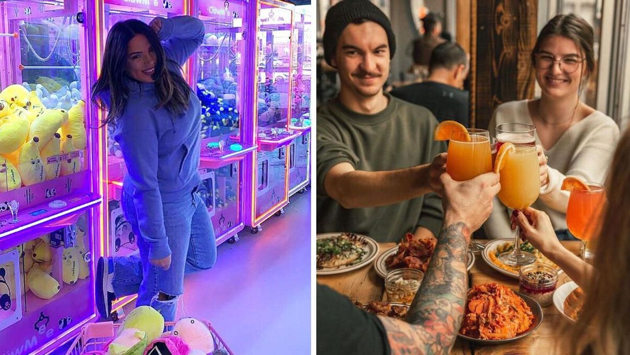 Le centre de divertissement CläwMee à Brossard. Droite : Les brunchs à volonté au Saint-Houblon.